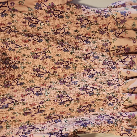 NWOT Her Universe Harry Potter Deathly Hallows Floral Allover Print Smock Dress - Picture 7 of 8